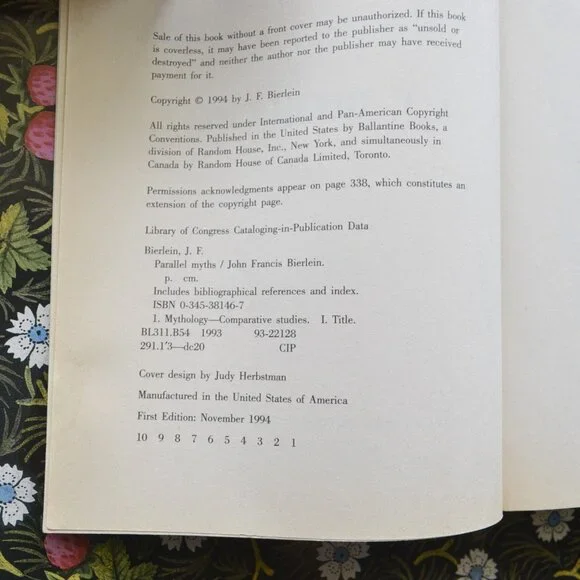 BOOK Parallel Myths - Picture 3 of 3